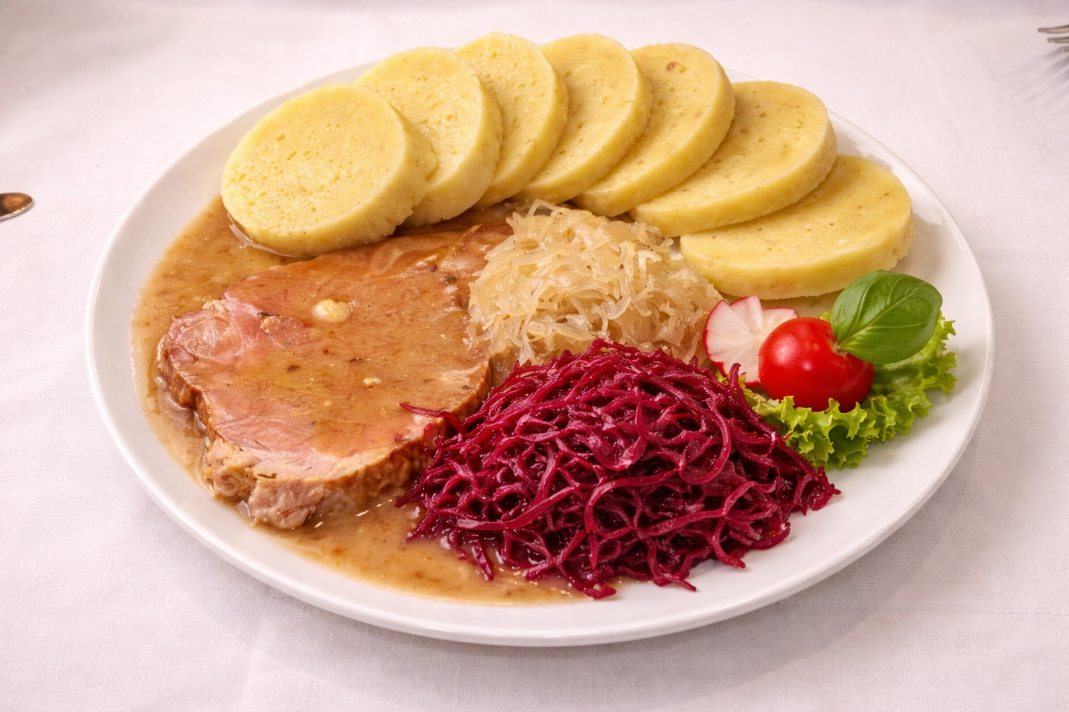 Knedlo, vepřo, zelo